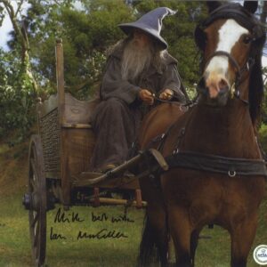 ian mckellen signed photo Gandalf with aftal authentication.shanks autographs