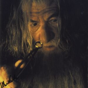 ian mckellen signed photo Gandalf with aftal authentication.shanks autographs