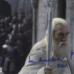 ian mckellen signed photo Gandalf with aftal authentication.shanks autographs