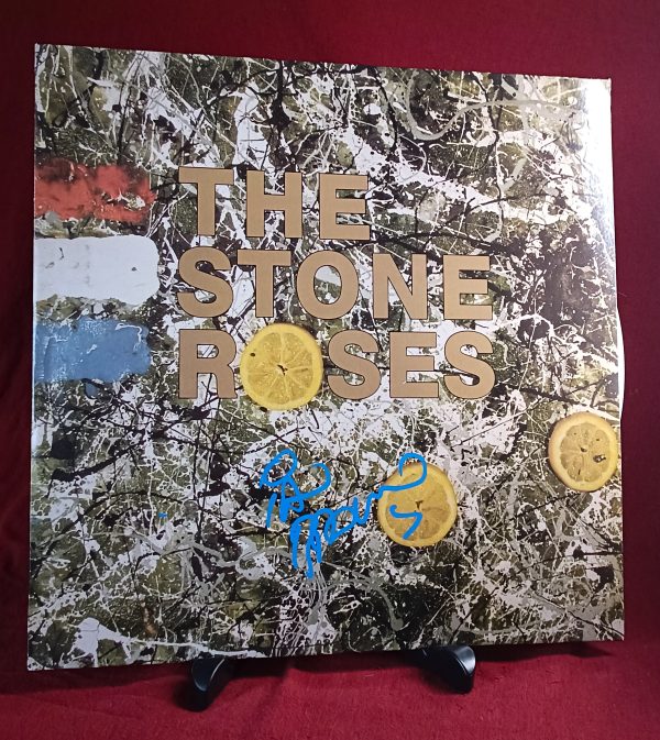 ian brown The Stone Roses,signed vinyl record shanks autographs