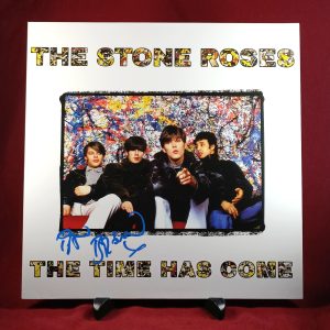 ian brown signed vinyl record THE ATONE ROSES" THE TIME HAS COME