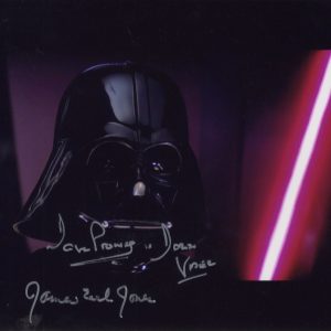 dave prowse and james earl jones signed darth vader photo shanks autographs