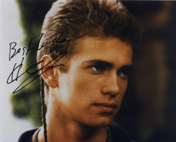 Hayden Christensen Star Wars signed 8x10 anakin skywalker