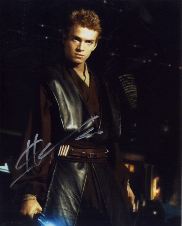 Hayden Christensen Star Wars signed 8x10 anakin skywalker