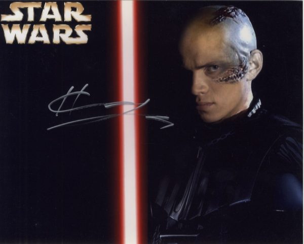 Hayden Christensen Star Wars signed 8x10 anakin skywalke