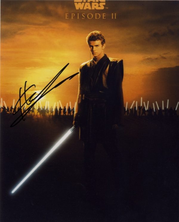 Hayden Christensen Star Wars signed 8x10 anakin skywalker