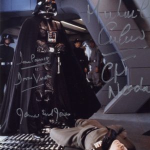 dave prowse and james earl jones, Michael Culver signed darth vader photo shanks autographs