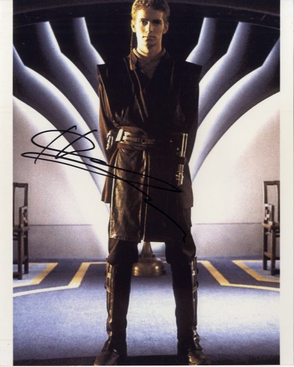 Hayden Christensen Star Wars signed 8x10 anakin skywalker