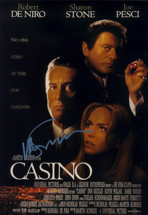 Casino Martin Scorsese signed 12x18 photograph