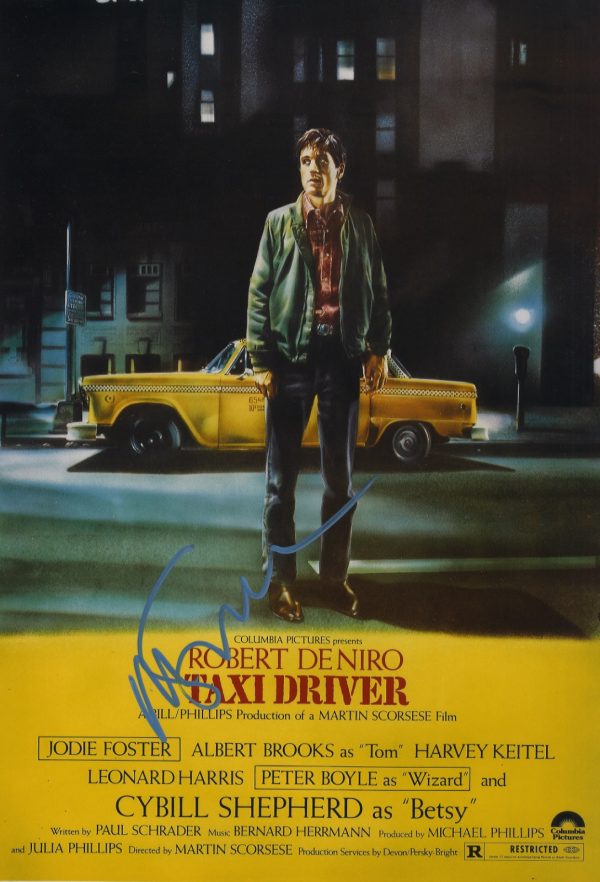 Taxi Driver Martin Scorsese signed 12x18 photograph