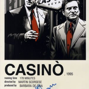 Casino Martin Scorsese signed 12x18 photograph