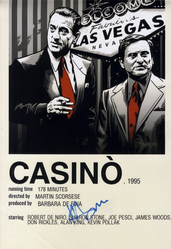 Casino Martin Scorsese signed 12x18 photograph