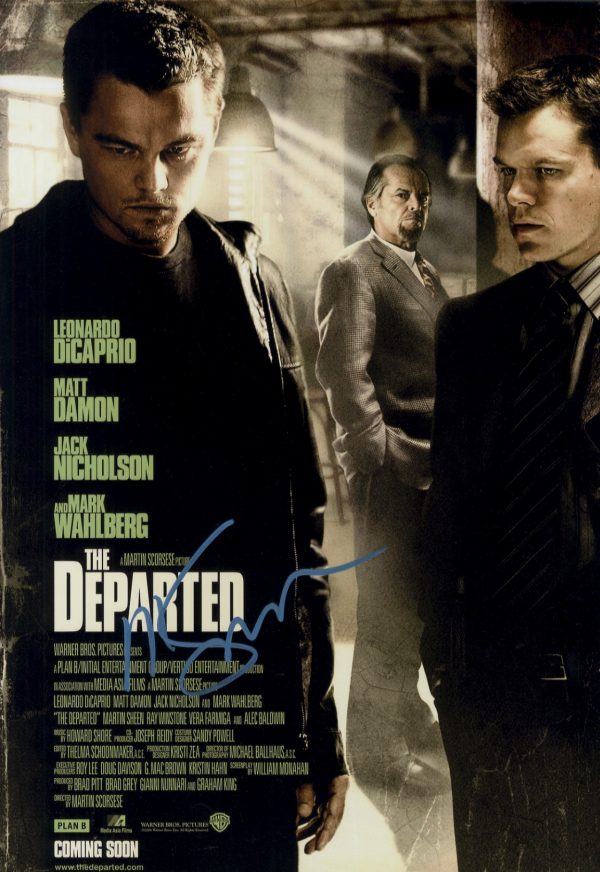 The Departed Martin Scorsese signed 12x18 photograph