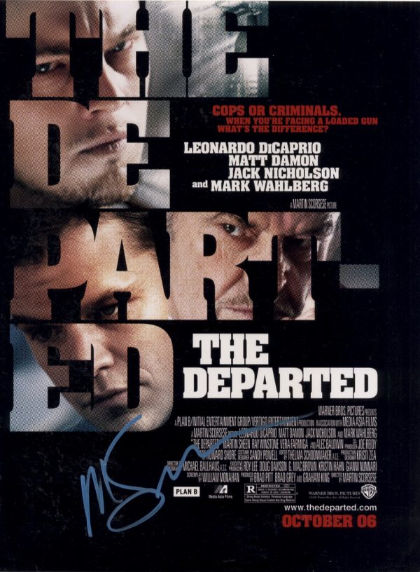 The Departed Martin Scorsese signed 12x16 photograph