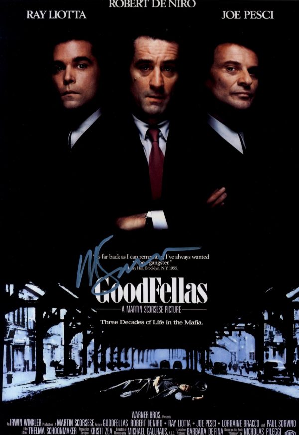 GoodFellas Martin Scorsese signed 12x18 photograph