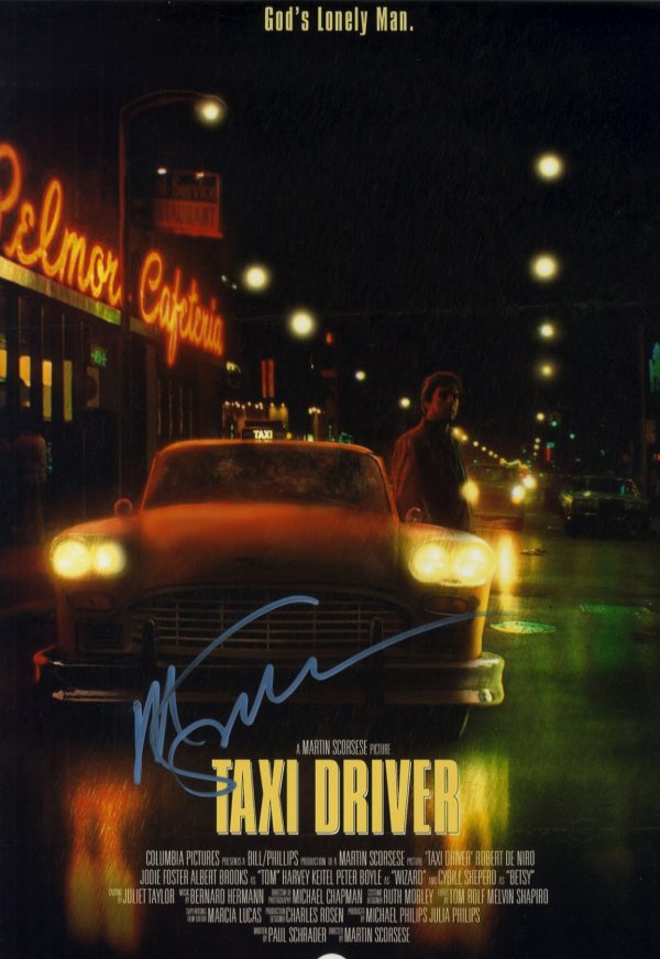 Taxi Driver Martin Scorsese signed 12x18 photograph