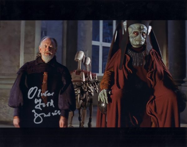 oliver ford davies signed sio bibble 11x14 photograph star wars
