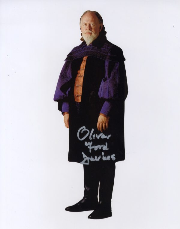 oliver ford davies signed sio bibble 11x14 photograph star wars