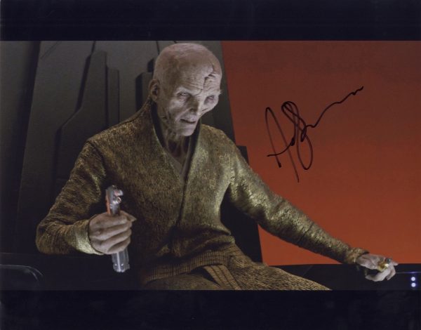 andy serkis signed general snoke 11x14 photo