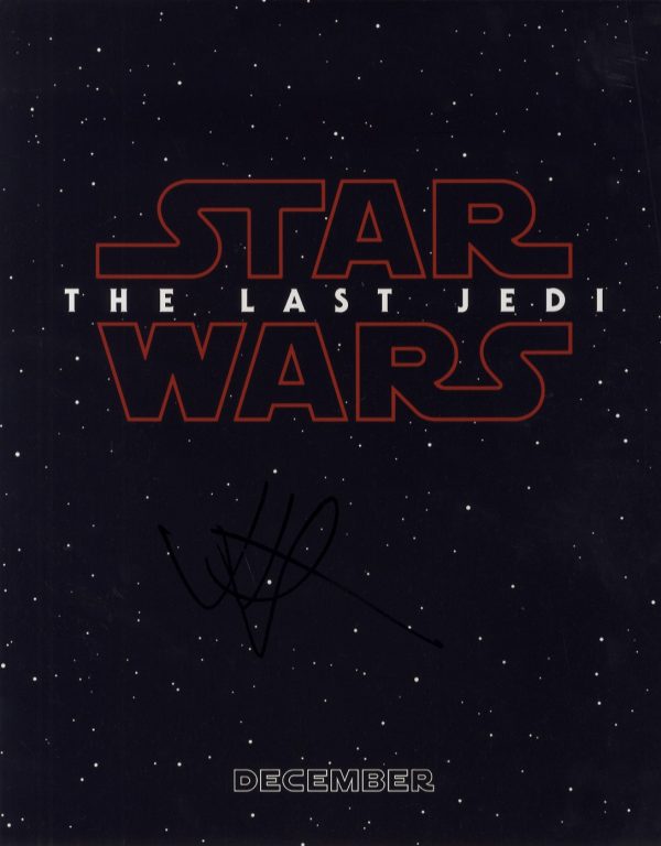 J.J Abrams signed 11x14 star wars the Last Jedi Shanks