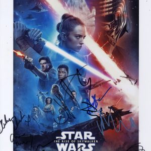 Star wars Last Jedi cast signed 11x14 photograph