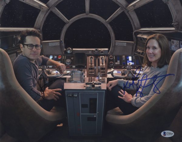 J.J Abrams and Kathleen Kennedy signed The Force Awakens photo 11x14 Star wars