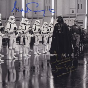 Dave Prowse Michael pennington signed 11x14 signed photo star wars