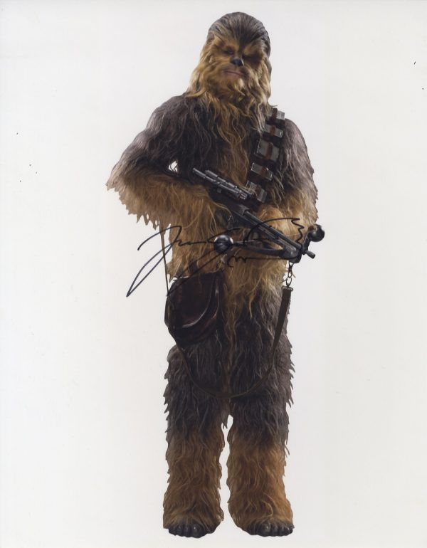 joonas suotamo 'Chewbacca' Star Wars The Last Jedi signed 11x14 photograph.