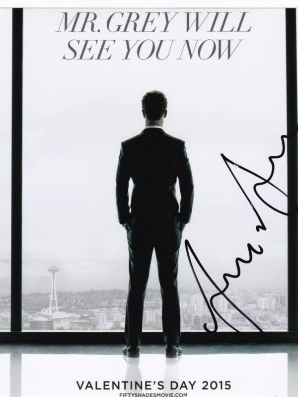 Jamie Dornan signed 8x10 photograph