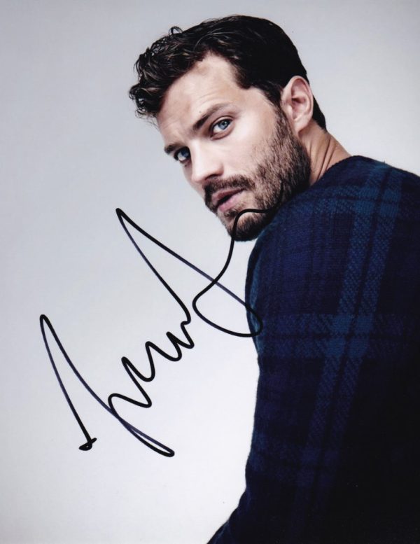 Jamie Dornan signed 8x10 photograph