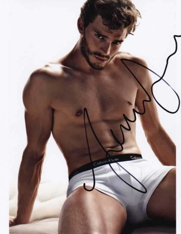 Jamie Dornan signed 8x10 photograph