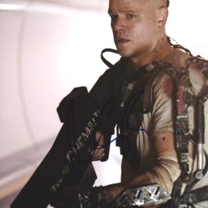 Matt damon signed Elysium 8x10 photo.shanks autographs