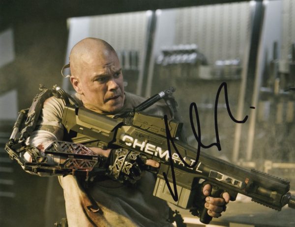 Matt damon signed Elysium 8x10 photo.shanks autographs