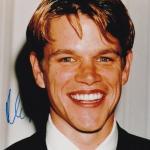 Matt Damon Signed 8x10 Photograph. Shanks Autographs