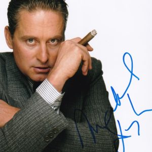 Wall street Michael Douglas signed 8x10 photo.shanks autographs