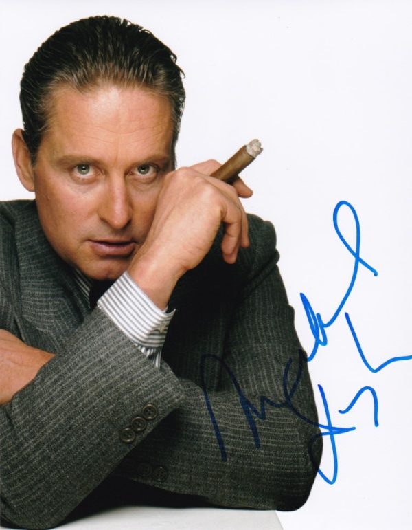 Wall street Michael Douglas signed 8x10 photo.shanks autographs