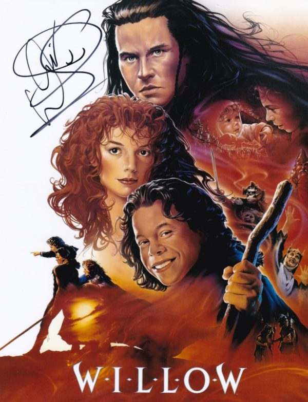 warwick davis signed Willow 8x10 photo.shanks autographs