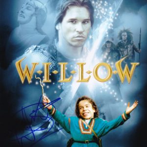 warwick davis signed Willow 8x10 photo.shanks autographs