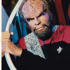 michael dorn star trek signed 8x10 photo