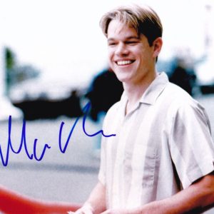 Matt Damon signed 8x10 photograph.shanks autographs