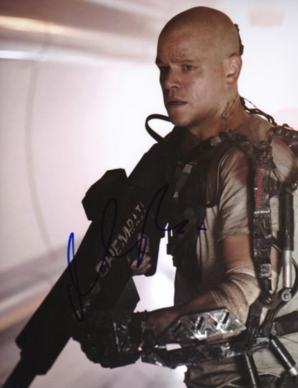 Matt damon signed Elysium 8x10 photo.shanks autographs