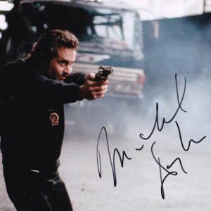 michael douglas signed black rain photograph 8x10, shanks autographs