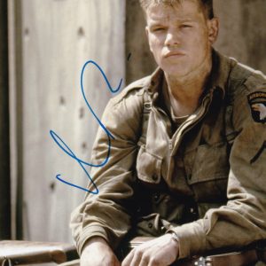 Matt damon autographed photo signed 8x10 .shanks autographs