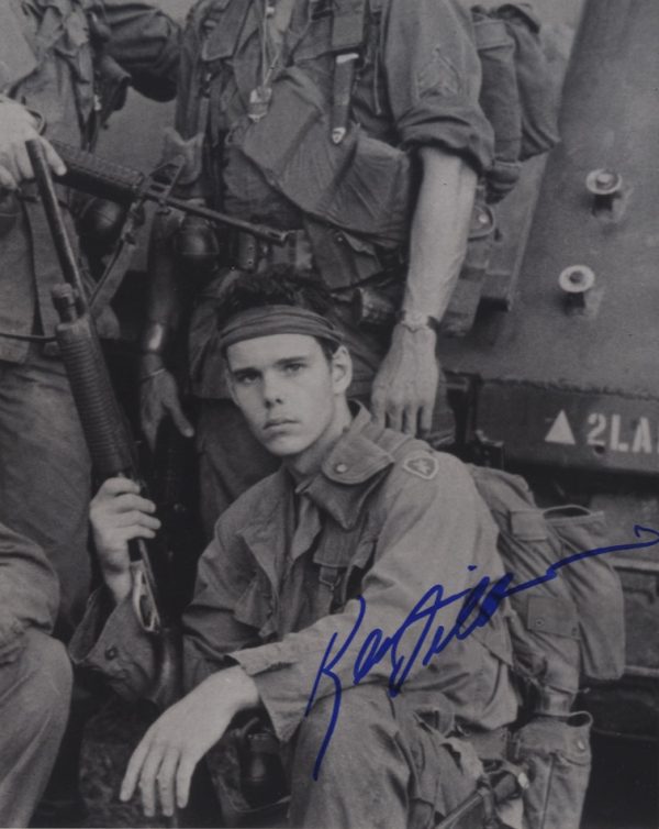 Kevin Dillon Signed Platoon photo 8x10 shanks autographs