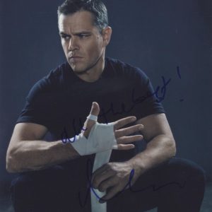 Matt Damon Autographed 8x10 photo jason bourne