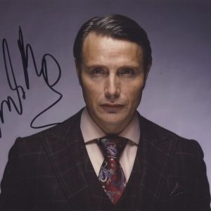 mads mikkelsen signed Hannibal 8x10 photo