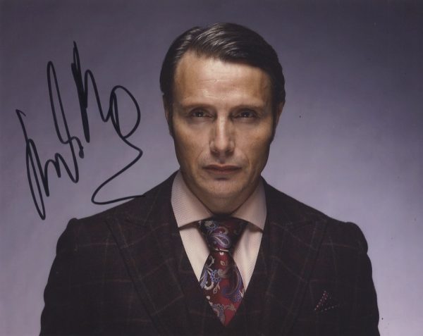 mads mikkelsen signed Hannibal 8x10 photo