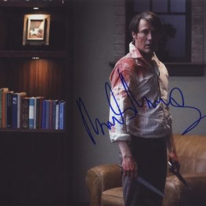 mads mikkelsen signed Hannibal 8x10 photo