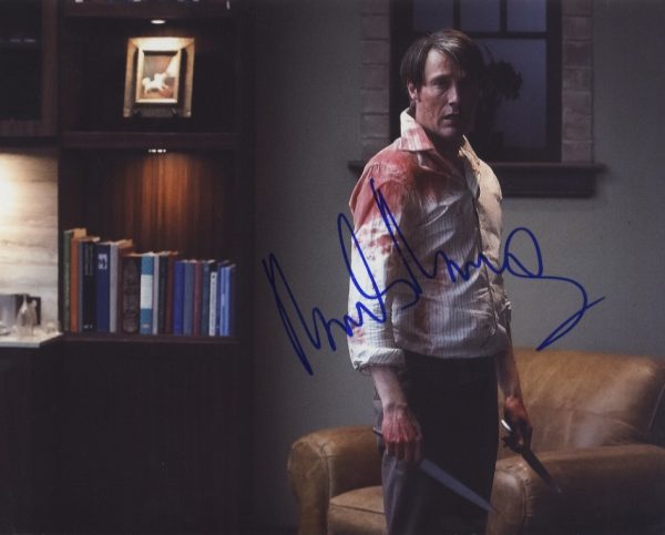 mads mikkelsen signed Hannibal 8x10 photo