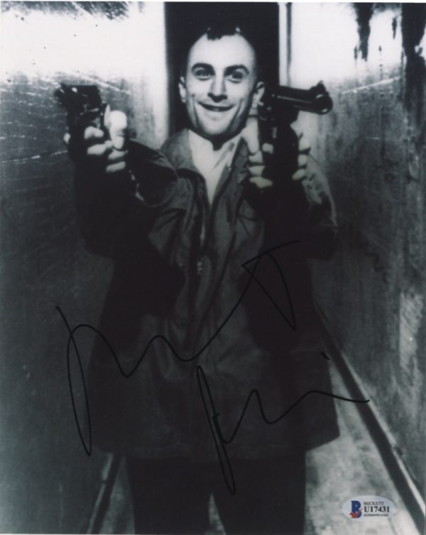 robert de niro signed taxi driver signed 8x10 photo.